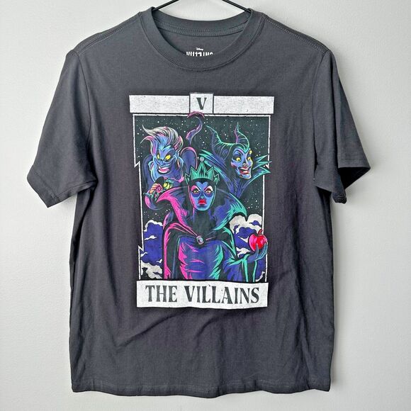 Women's Disney The Villains Short Sleeve Graphic T-Shirt - Black XS - Picture 1 of 4